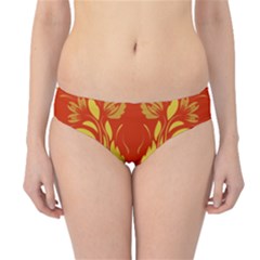 Folk Flowers Print Floral Pattern Ethnic Art Hipster Bikini Bottoms by Eskimos