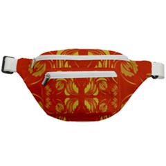 Folk Flowers Print Floral Pattern Ethnic Art Fanny Pack by Eskimos