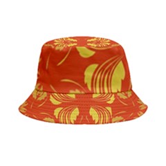 Folk Flowers Print Floral Pattern Ethnic Art Inside Out Bucket Hat by Eskimos