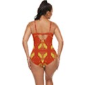 Folk flowers print Floral pattern Ethnic art Retro Full Coverage Swimsuit View4