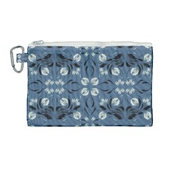 Folk Flowers Print Floral Pattern Ethnic Art Canvas Cosmetic Bag (large) by Eskimos