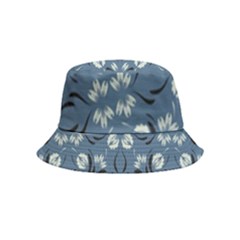 Folk Flowers Print Floral Pattern Ethnic Art Bucket Hat (kids) by Eskimos