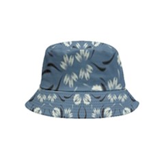 Folk Flowers Print Floral Pattern Ethnic Art Inside Out Bucket Hat (kids) by Eskimos