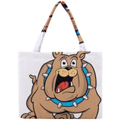 Bulldog-cartoon-illustration-11650862 Mini Tote Bag by jellybeansanddinosaurs