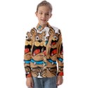 Bulldog-cartoon-illustration-11650862 Kids  Long Sleeve Shirt View1