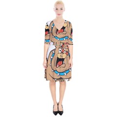 Bulldog-cartoon-illustration-11650862 Wrap Up Cocktail Dress