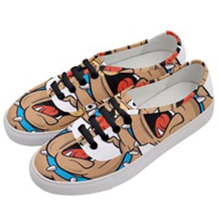 Bulldog-cartoon-illustration-11650862 Women s Classic Low Top Sneakers by jellybeansanddinosaurs