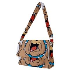 Bulldog-cartoon-illustration-11650862 Full Print Messenger Bag (m)