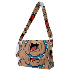 Bulldog-cartoon-illustration-11650862 Full Print Messenger Bag (l)