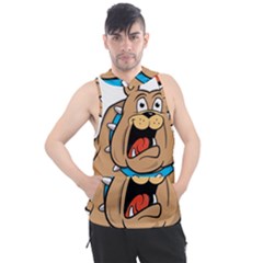 Bulldog-cartoon-illustration-11650862 Men s Sleeveless Hoodie by jellybeansanddinosaurs