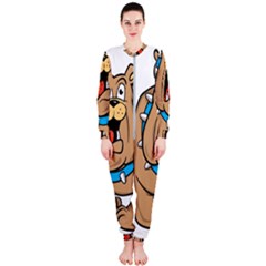 Bulldog-cartoon-illustration-11650862 Onepiece Jumpsuit (ladies)