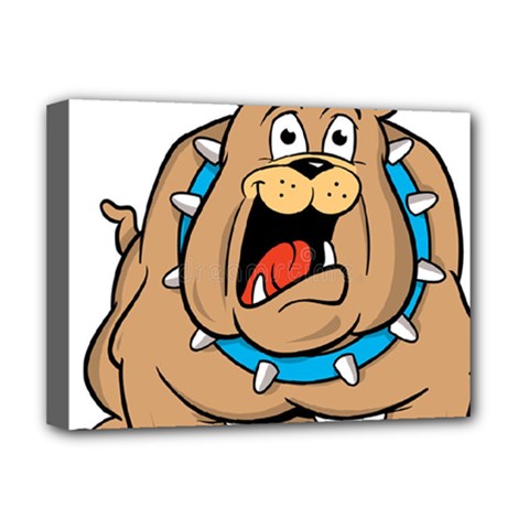 Bulldog-cartoon-illustration-11650862 Deluxe Canvas 16  X 12  (stretched) 