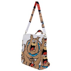 Bulldog-cartoon-illustration-11650862 Crossbody Backpack