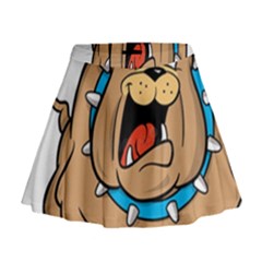 Bulldog-cartoon-illustration-11650862 Mini Flare Skirt by jellybeansanddinosaurs