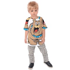 Bulldog-cartoon-illustration-11650862 Kids  Raglan Tee