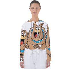 Bulldog-cartoon-illustration-11650862 Women s Slouchy Sweat