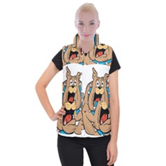 Bulldog-cartoon-illustration-11650862 Women s Button Up Vest