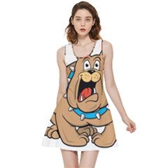 Bulldog-cartoon-illustration-11650862 Inside Out Reversible Sleeveless Dress by jellybeansanddinosaurs