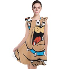 Bulldog-cartoon-illustration-11650862 Tie Up Tunic Dress