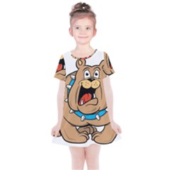 Bulldog-cartoon-illustration-11650862 Kids  Simple Cotton Dress by jellybeansanddinosaurs