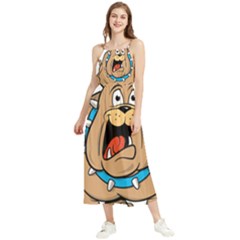 Bulldog-cartoon-illustration-11650862 Boho Sleeveless Summer Dress