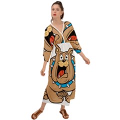 Bulldog-cartoon-illustration-11650862 Grecian Style  Maxi Dress