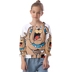 Bulldog-cartoon-illustration-11650862 Kids  Cuff Sleeve Top