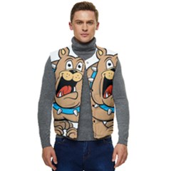 Bulldog-cartoon-illustration-11650862 Men s Short Button Up Puffer Vest	