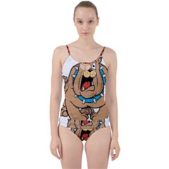 Bulldog-cartoon-illustration-11650862 Cut Out Top Tankini Set by jellybeansanddinosaurs