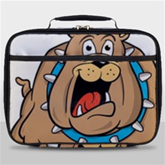 Bulldog-cartoon-illustration-11650862 Full Print Lunch Bag by jellybeansanddinosaurs