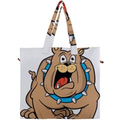 Bulldog-cartoon-illustration-11650862 Canvas Travel Bag