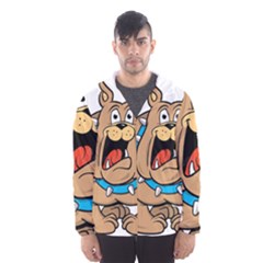 Bulldog-cartoon-illustration-11650862 Men s Hooded Windbreaker