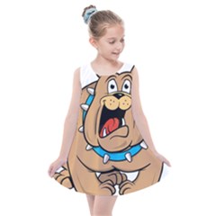 Bulldog-cartoon-illustration-11650862 Kids  Summer Dress by jellybeansanddinosaurs