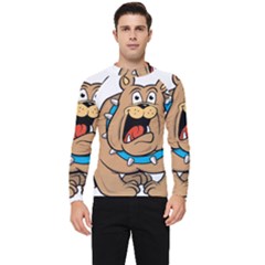 Bulldog-cartoon-illustration-11650862 Men s Long Sleeve Rash Guard by jellybeansanddinosaurs