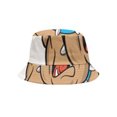 Bulldog-cartoon-illustration-11650862 Inside Out Bucket Hat (kids) by jellybeansanddinosaurs