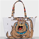 Bulldog-cartoon-illustration-11650862 Back Pocket Shoulder Bag  View1