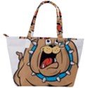 Bulldog-cartoon-illustration-11650862 Back Pocket Shoulder Bag  View2