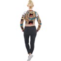 Bulldog-cartoon-illustration-11650862 Long Sleeve Cropped Velvet Jacket View2