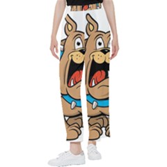 Bulldog-cartoon-illustration-11650862 Women s Pants 