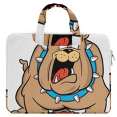 Bulldog-cartoon-illustration-11650862 Macbook Pro 16  Double Pocket Laptop Bag 