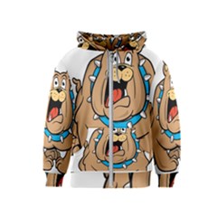 Bulldog-cartoon-illustration-11650862 Kids  Zipper Hoodie