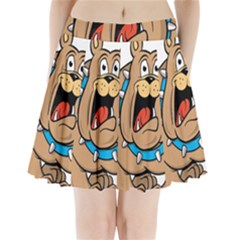 Bulldog-cartoon-illustration-11650862 Pleated Mini Skirt by jellybeansanddinosaurs