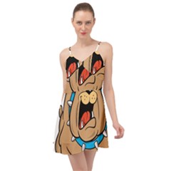 Bulldog-cartoon-illustration-11650862 Summer Time Chiffon Dress