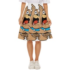 Bulldog-cartoon-illustration-11650862 Classic Short Skirt by jellybeansanddinosaurs