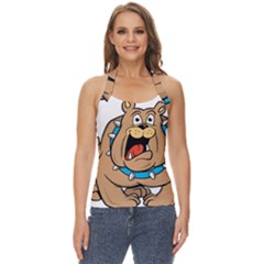 Bulldog-cartoon-illustration-11650862 Basic Halter Top