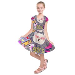 62341d1e09296173fa754e4d 62341d1e09296173fa754e4d-1 Kids  Short Sleeve Dress by jellybeansanddinosaurs