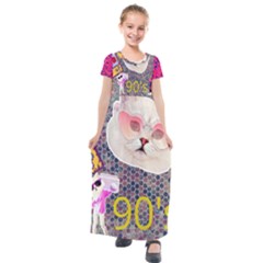 62341d1e09296173fa754e4d 62341d1e09296173fa754e4d-1 Kids  Short Sleeve Maxi Dress by jellybeansanddinosaurs