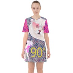 62341d1e09296173fa754e4d 62341d1e09296173fa754e4d-1 Sixties Short Sleeve Mini Dress by jellybeansanddinosaurs