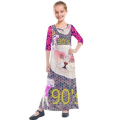 62341d1e09296173fa754e4d 62341d1e09296173fa754e4d-1 Kids  Quarter Sleeve Maxi Dress by jellybeansanddinosaurs