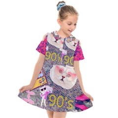 62341d1e09296173fa754e4d 62341d1e09296173fa754e4d-1 Kids  Short Sleeve Shirt Dress by jellybeansanddinosaurs